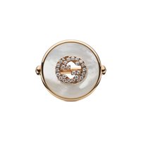 Ringe Gucci Dame Interlocking in Gold YBC786765001016 - YBC786765001016